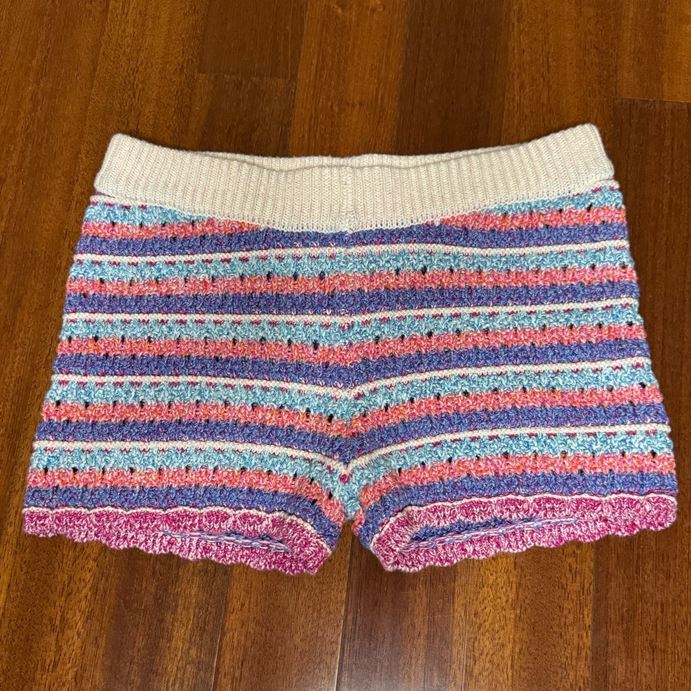 NWOT Zara Crochet MultiColor Shorts